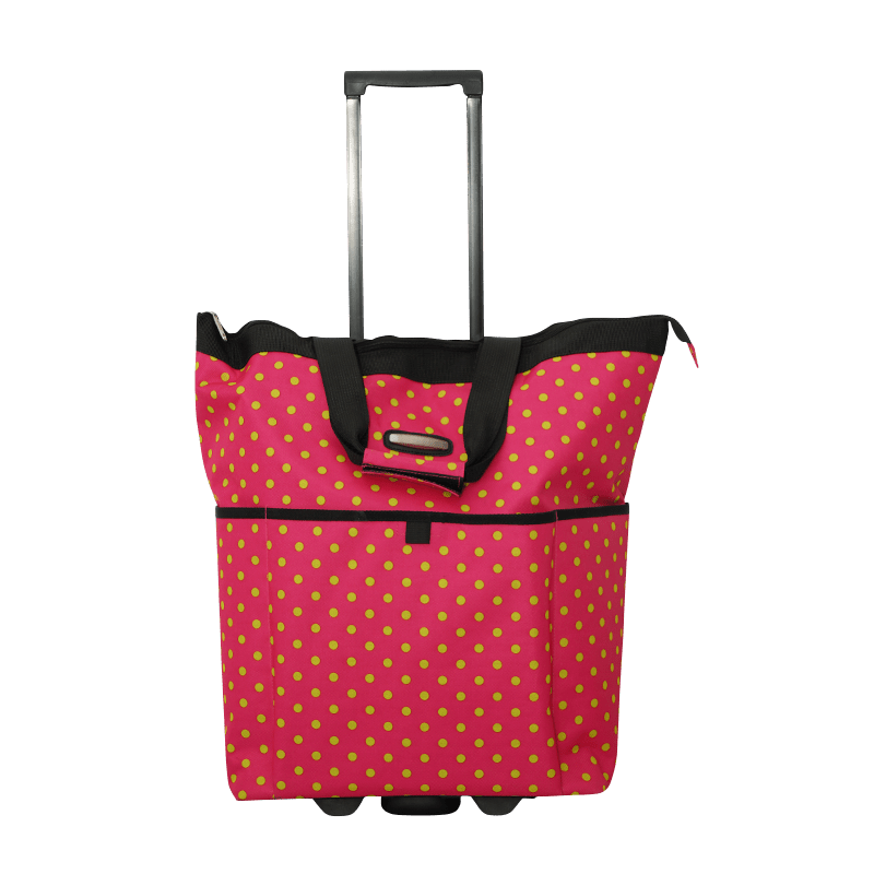 600D printed fabric trolley shoppping bag XJ-TF031